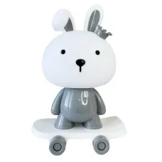 Нічник дитячий Зайчик на скейті Mega Zayka MGZ-1407 (Grey)
