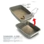Туалет для кошек с ситом для просеивания наполнителя GeorPlast Easy 56х40х25 см серый