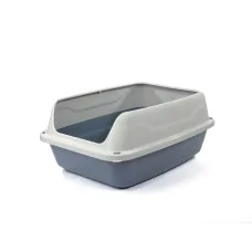 Туалет для кішок з дуже високим бортиком GeorPlast Colosseo 56х40х30 см сірий Туалет для кішок з дуже високим бортиком GeorPlast Colosseo 56х40х30 см сірий