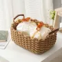 Плетеная корзина для хранения с ручками ANbeauty Бежевая (AN0103381)