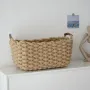 Плетеная корзина для хранения с ручками ANbeauty Бежевая (AN0103381)