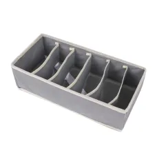 Органайзер тканинний в шафу для зберігання 6 комірок ANbeauty Gray (AN0103404)