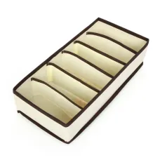 Органайзер тканинний в шафу для зберігання 6 комірок ANbeauty Beige (AN0103408)