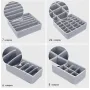 Набір з 4 органайзерів в шафу для зберігання ANbeauty Gray (AN0103411)