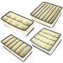 Набор из 4 органайзеров в шкаф для хранения ANbeauty Beige (AN0103412)