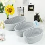Набор из 3 плетеных корзин для хранения ANbeauty Gray (AN0103414)