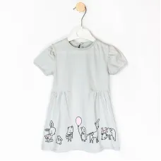 Сукня Dexter’s з коротким рукавом звірятка 110 см сірий