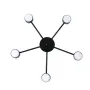 Люстра стельова MSK Electric Space 5 плафонів GX53 Чорний NL 8040-5 BK