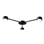Люстра стельова MSK Electric Space 3 плафони GX53 Чорний NL 8040-3 BK