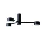 Люстра стельова MSK Electric Space 3 плафони GX53 Чорний NL 8041-3 BK