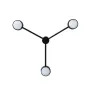 Люстра стельова MSK Electric Space 3 плафони GX53 Чорний NL 8041-3 BK