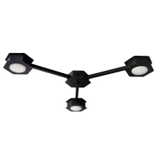 Люстра стельова MSK Electric Space на 3 плафони GX53 Чорний NL 13040-3 BK