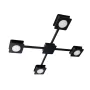 Люстра стельова MSK Electric Space 4 плафони GX53 Чорний NL 12040-4 BK