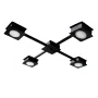 Люстра стельова MSK Electric Space 4 плафони GX53 Чорний NL 12040-4 BK