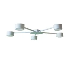 Люстра стельова MSK Electric Copter 5 плафонів GX53 NL 8040-5 WH Білий 618716