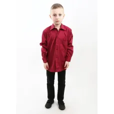 Сорочка для хлопчика MTP 116 см Бордовий (PVM-2827-Burgundy)
