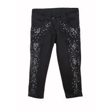 Бриджі для дівчинки Puledro 146 см Чорний (YDB-3332-Black)