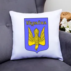 Декоративна подушка Кавун Герб України Сокіл у тризубці 40x40 см (П000802) Декоративна подушка Кавун Герб України Сокіл у тризубці 40x40 см (П000802)