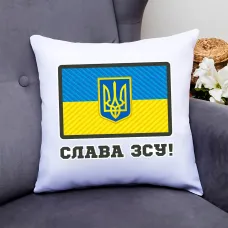 Подушка декоративная Кавун Флаг Украины. Тризуб. Слава ЗСУ 40x40 см (П000808) Подушка декоративная Кавун Флаг Украины. Тризуб. Слава ЗСУ 40x40 см (П000808)