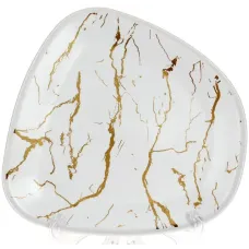 Порцелянова тарілка BonaDi Esmalte de Marmol blanco 23.5 см Білий DP186170 Порцелянова тарілка BonaDi Esmalte de Marmol blanco 23.5 см Білий DP186170