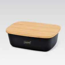 Хлібниця Maestro MR-1776-Black 34,5х23,5х13 см Чорний (79609689)
