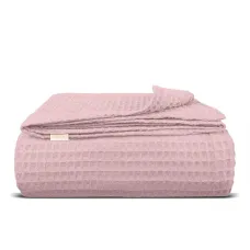 Плед-покривало вафельне COSAS 200х220 см Sakura Greek Waffle Рожевий Плед-покривало вафельне COSAS 200х220 см Sakura Greek Waffle Рожевий