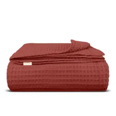 Плед-покривало вафельне COSAS 200х220 см Ruby Greek Waffle Бордовий Плед-покривало вафельне COSAS 200х220 см Ruby Greek Waffle Бордовий