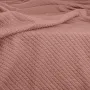 Плед-покривало косичка COSAS 200х220 см Sakura Knitted Braid Рожевий