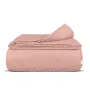 Плед-покривало косичка COSAS 200х220 см Sakura Knitted Braid Рожевий