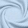 Плед-покривало косичка COSAS 200х220 см Cloud Knitted Braid Небесний