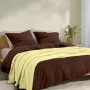 Плед-покрывало косичка COSAS 200х220 см Marmalade Knitted Braid Шафран