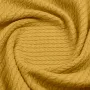 Плед-покривало косичка COSAS 200х220 см Summer Knitted Braid Жовтий