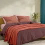 Плед-покрывало косичка COSAS 200х220 см Сinnamon Knitted Braid Корица