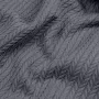 Плед-покрывало косичка COSAS 200х220 см Stormy Knitted Braid Стальной
