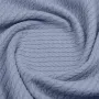 Плед-покрывало косичка COSAS 200х220 см Nightfall Knitted Braid Синий