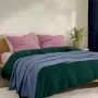 Плед-покрывало косичка COSAS 200х220 см Nightfall Knitted Braid Синий