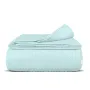 Плед-покрывало косичка COSAS 200х220 см Mint Knitted Braid Мятный