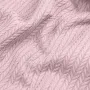 Плед-покрывало косичка COSAS 200х220 см Blush Knitted Braid Сакура