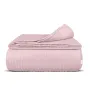 Плед-покрывало косичка COSAS 200х220 см Blush Knitted Braid Сакура