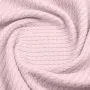Плед-покривало косичка COSAS 200х220 см Petal Knitted Braid Пудровий