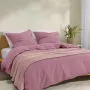 Плед-покрывало вафельное COSAS 200х220 см Flamingo Greek Waffle Сакура