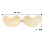 Бюстгалтер-невидимка No Brand Fly Bra G00D88 C з ефектом Рush Up Бежевий (12352-76121)