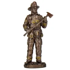 Фігура інтер'єрна Fireman 30 см Veronese Коричневий AL229945 Фігура інтер'єрна Fireman 30 см Veronese Коричневий AL229945