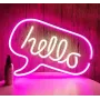 Настінний неоновий світильник-нічник Angel HELLO 43*31 см