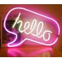 Настінний неоновий світильник-нічник Angel HELLO 43*31 см