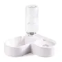 Кормушка для котов и собак RIAS Pet Love Bowl с поилкой White
