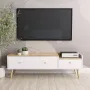 Тумба TV Art in Head скандинавська Asgard 1530x495x400 Білий діамант/Дуб крафт золотий (AG08011200000)