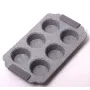 Форма для выпечки мафиннов Kamille 30 х 18 х 3 см Серый мрамор КМ-6038