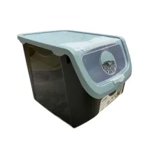 Контейнер для овощей 12 л 23,5х32,5х23,5 см Hobby Life 02 1506 черный с голубым