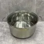 Кастрюля из нержавеющей стали со стеклянной крышкой 7 л Maestro MR-3508-26